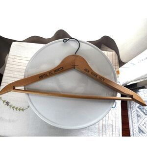 Vintage Wooden hanger St. Moritz Hotel New York City - now Ritz Carlton